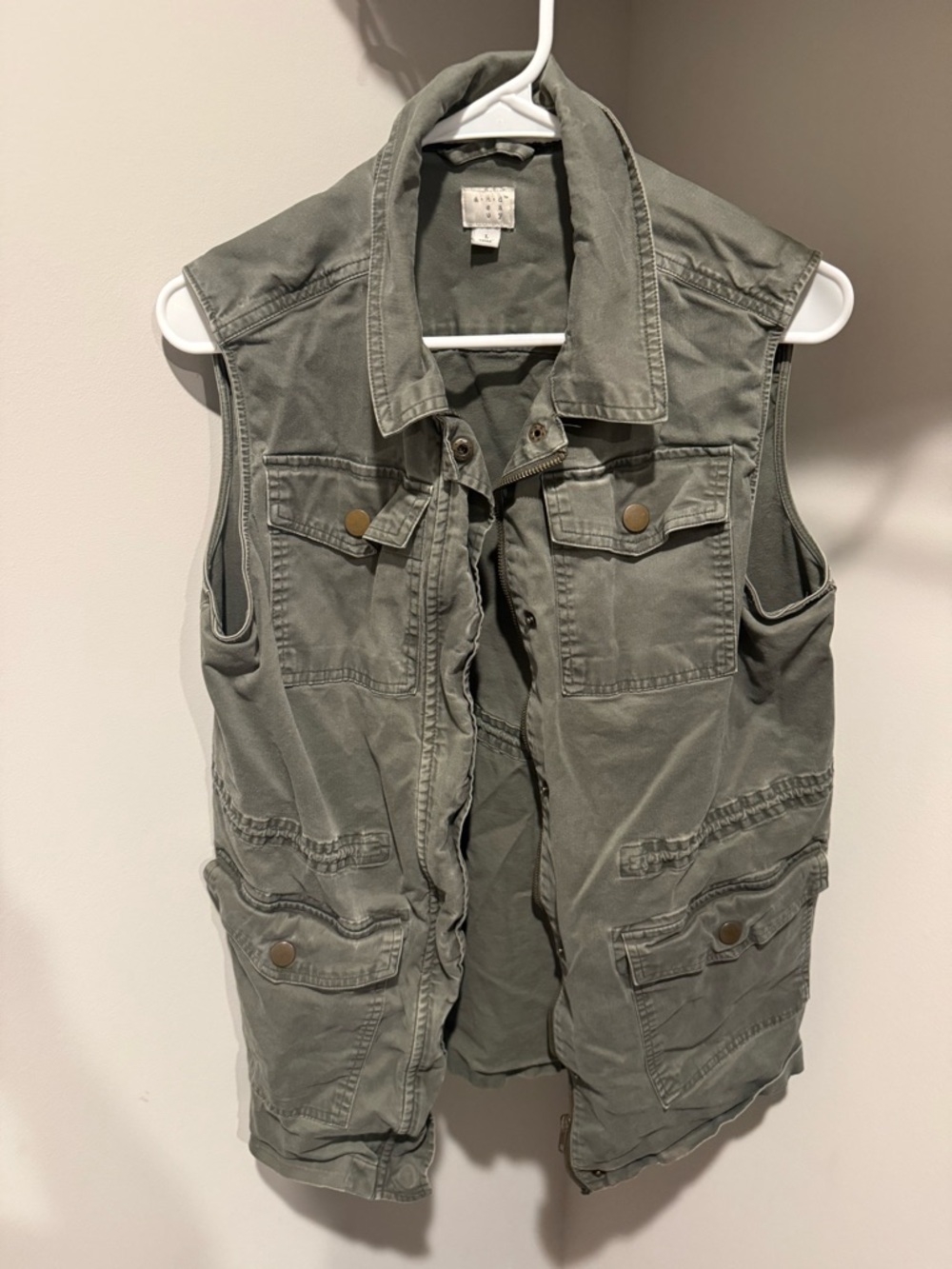 Target Olive Green Utility Sleeveless Vest